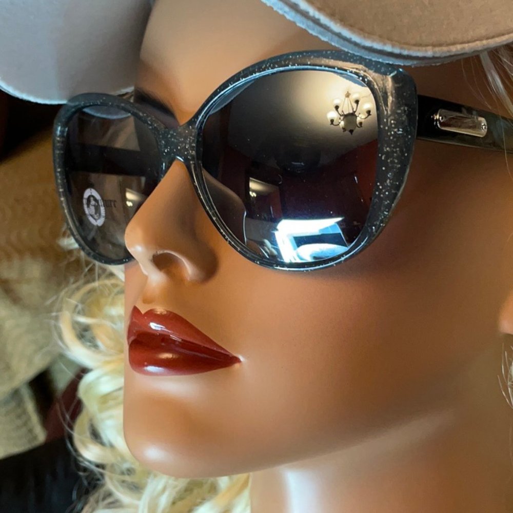 Juicy Couture Two-Tone Frame Sparkle Gray/Black NWT - Picture 7 of 8